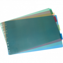 VLB FileMode Index Dividers Poly 11x17" 5 Tabs