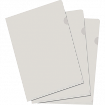 VLB FileMode View Folders 11"x17" Clear 10/pkg