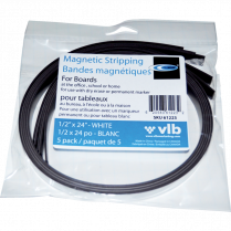 VLB FileMode Magnetic Stripping 1/2"x24" White 5/pkg