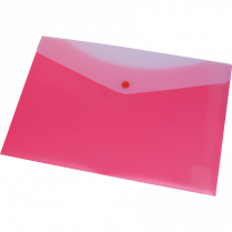 VLB FileMode Frosted Poly Envelope 13-1/4"x9" Letter Strawberry