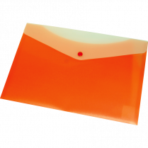VLB FileMode Frosted Poly Envelope 13-1/4"x9" Letter Tangerine