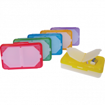 VLB Pencil Box with Organizer 8-1/2"W x 2-1/2"D x 5-1/2"H Assorted Colours