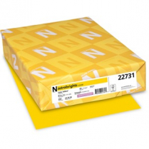 Astrobrights&reg; 65lb Cardstock 8-1/2"x11" Solar Yellow 250/pkg