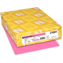 Astrobrights&reg; 65lb Cardstock 8-1/2"x11" Pulsar Pink 250/pkg