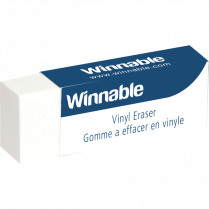 Winnable Latex-Free Vinyl Eraser Large White 20/Box