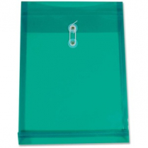 Winnable Expanding Poly Envelope Top Load 9-3/4"x13-1/4" Green