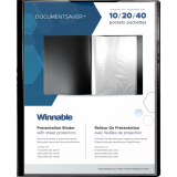 Winnable Presentation Book 40 Pockets Letter Black