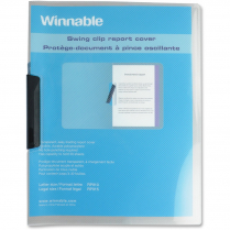 Winnable Swing Clip Report Cover Letter 30Sheet Clear