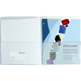 Winnable Twin Pocket Poly Portfolio Letter Clear 5/pkg