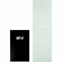 Winnable Top Bound Notebook 3-1/2"x6" Ruled 200 pgs Black