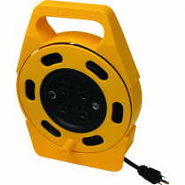 Woods&reg; PowerCaddy+ Extension Cord 7.6 m/24.9 ft. Black