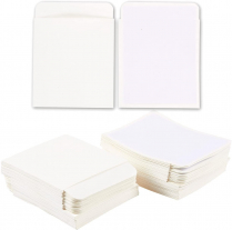 Self-Adhesive Library Card Pockets 3-1/2" x 4-3/4" White 100/pkg.