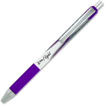 Zebra Z-Grip&trade; Flight Retractable Ball Point Pens Violet 12/box