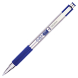 Zebra F-301&reg; Retractable Ball Point Pens 0.7mm Fine Point Blue 12/box