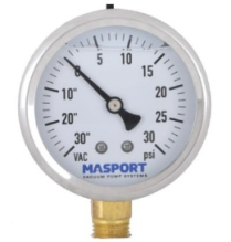 Gauge - Pressure 0 to 30 PSI