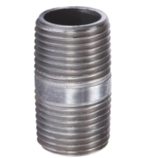 Nipple- 1- 1/4 Close Stl Galv