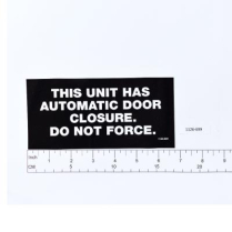 Decal- Automatic Door Closer