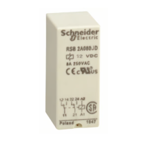 Plug-in relay 2C/O 8A 12VDC