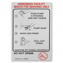 Decal- Plastic Handiwash Instr