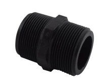 Nipple- 1- 1/2 Close Polypropy