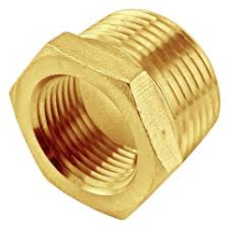 Reducer- 1/2mpt X 3/8fpt Brass