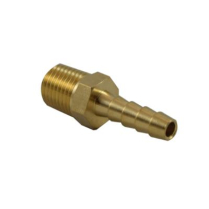 Nipplo - 1/4 H/Barb 1/4 MPT Brs