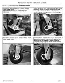 Instr- High Rise Caster Maint