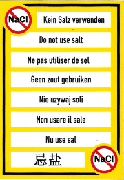 Decal -No Salt