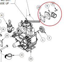 Flange - 1.5" 90 4-Bolt Barbed