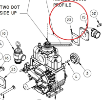 Gasket 4-Bolt Flange 1 1/2 - 2