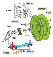 Kit - Roller Holder ABS Reel