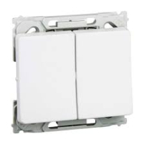 OPUS 66 SWITCH CROSS 16A WH.