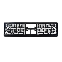 License plate frame with logo