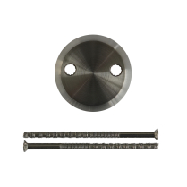 Strike plate, Round, 2 holes