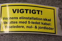 SIGN 60X120 MM REGARDING ELECT