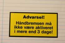 SIGN 60X120 MM REGARDING HANDB