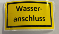 Decal, Water Connection GER