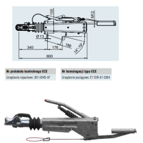 Overrun brake,2,8VB/1-C,3500kg