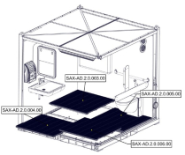 Sanitrax- AD Floor Pnl Bk Left