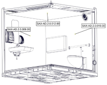 Sanitrax- AD Wall Inside Left