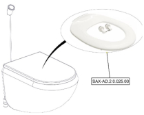 Sanitrax- AD Seat Toilet V/Saf