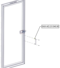 Sanitrax- AD Door Grip Inside