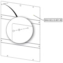 Sanitrax- S2 Plate Sd RAL 9010