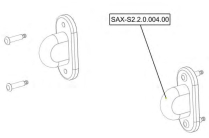 Sanitrax- S2 Curtain Lock St/2