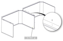 Sanitrax- S2 Wall Midd RL 9010