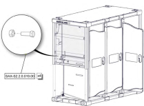 Sanitrax- S2 Bolt/Nut Set/4