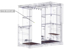 Sanitrax- S2 Curtain Shwr St/2