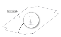 Sanitrax- T3 Roof Plate W/Rivt