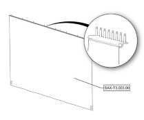 Sanitrax- T3 Curtain Back W/Al