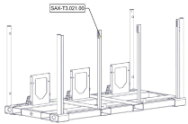 Sanitrax- T3 Frame Lower Galv